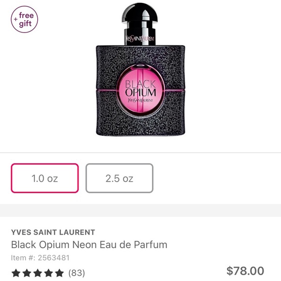 Yves Saint Laurent Black Opium perfume! - Picture 2 of 3